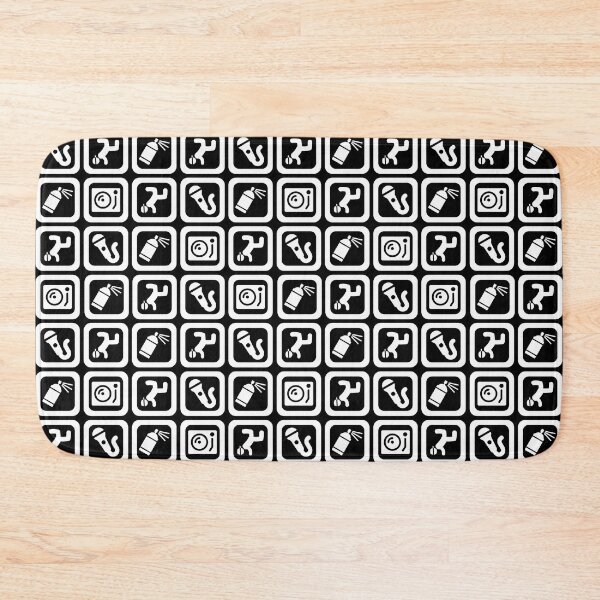Item preview, HIP HOP ELEMENTS PATTERN WHT designed and sold by HUSTLE-N-FAITH.