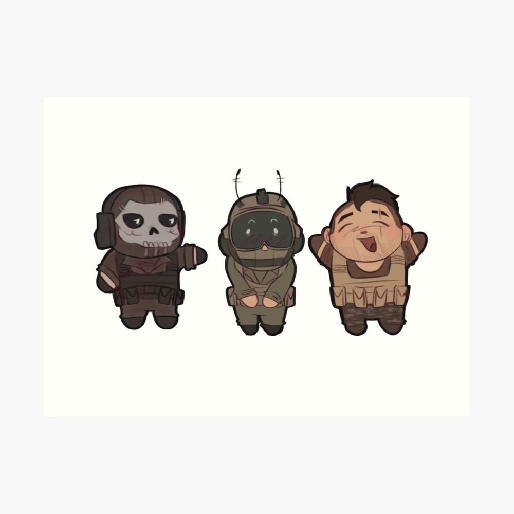 Ghost, Roach and Soap Cute designs || COD