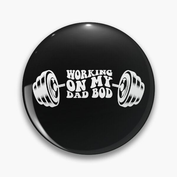 Item preview, Working on my dad bod, Funny bodybuilder father gym workout design  designed and sold by svectormonster.