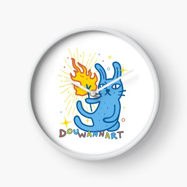 rabbit fire Clock