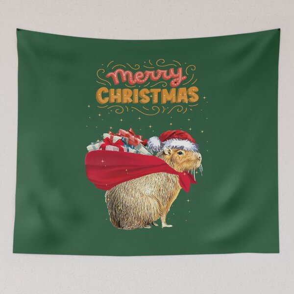 Item preview, Capybara Merry Christmas! Cute capybara, Christmas sweater, nativity day designed and sold by Collagedream.