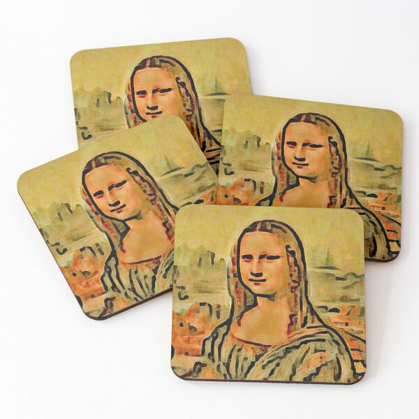 Item preview, "Mona Lisa (66)" Da Vinci's famous painting reimagined. designed and sold by thalasson.