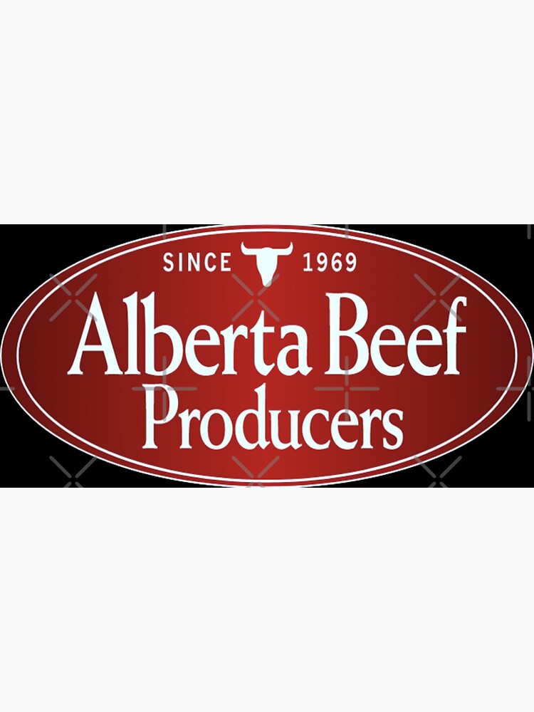 "Retro alberta beef logo " Poster for Sale by KieraPatel Redbubble