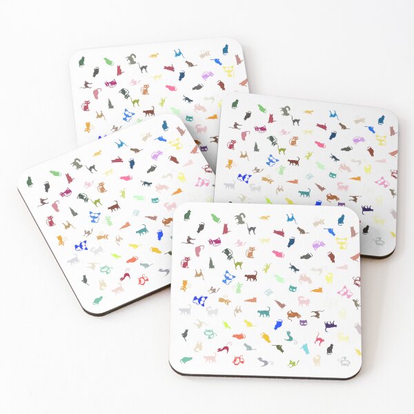Item preview, Abstract Multi Color Cat Pattern designed and sold by Pixel4Art.