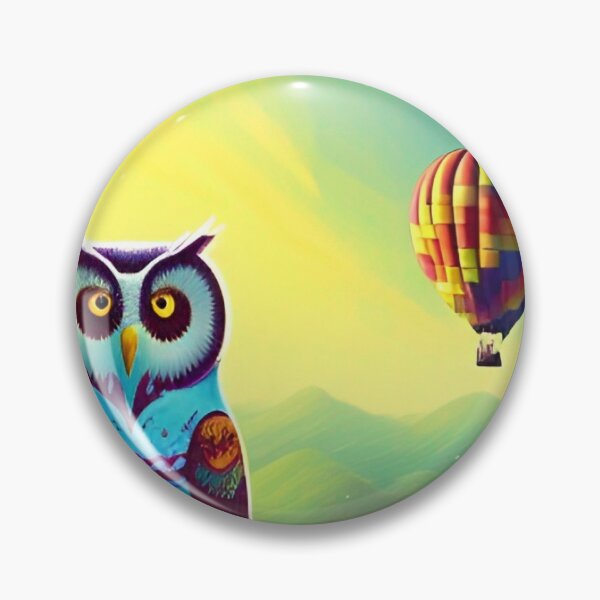 Item preview, Owl And Hot Air Balloons designed and sold by ShopSunday.
