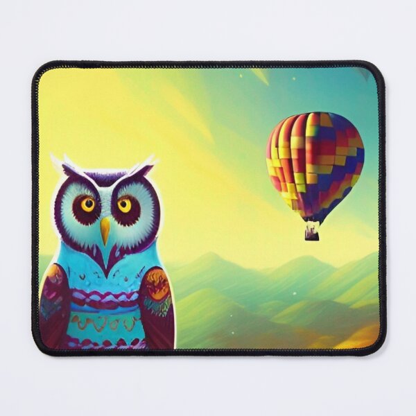 Item preview, Owl And Hot Air Balloons designed and sold by ShopSunday.