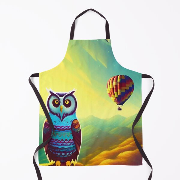 Item preview, Owl And Hot Air Balloons designed and sold by ShopSunday.