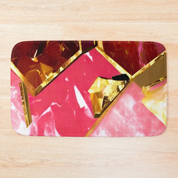 Item preview, Pink Gold Marble Texture Geometric designed and sold by Ascooepics.