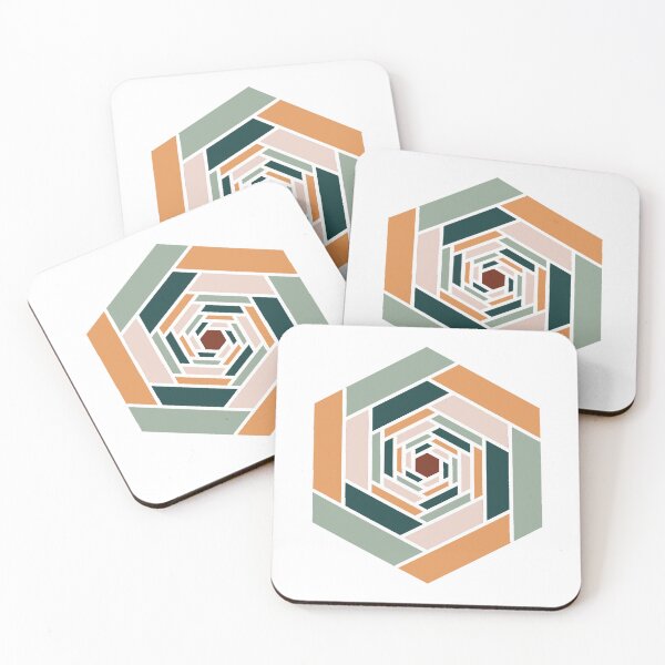 Item preview, Rose hexagone geometric designed and sold by LeaPoupin.