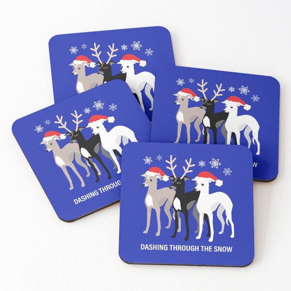 Item preview, Christmas Iggy - Italian Greyhounds designed and sold by AntiqueImages.