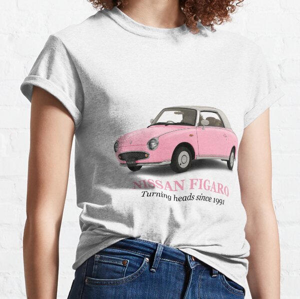 Vista previa del artículo con la obra «Nissan Figaro rosa - Diseño 2», diseñado y vendido por thefigarostore.
