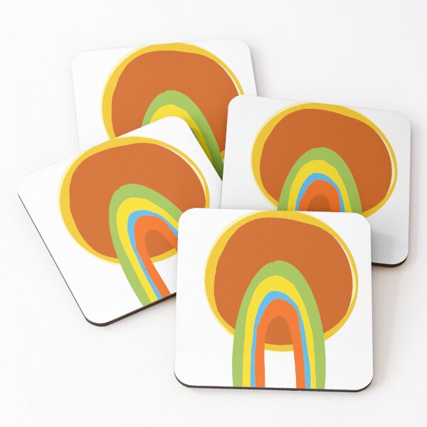 Item preview, Funky Retro Rainbow and Sun designed and sold by commonlyarts.