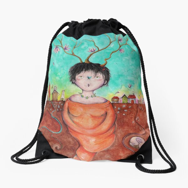 Birthday girl Drawstring Bag