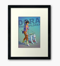 Dora the explorer BADASS Framed Print