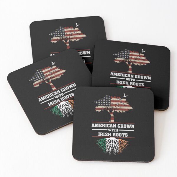 Item preview, American Grown Irish Roots Flag Ireland ST PATRICKS DAY designed and sold by NeboulaHamra.