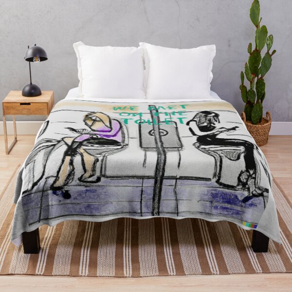 Item preview, We Met On The Toilet (love, romance, friendship) designed and sold by Discordant Dreams Art.
