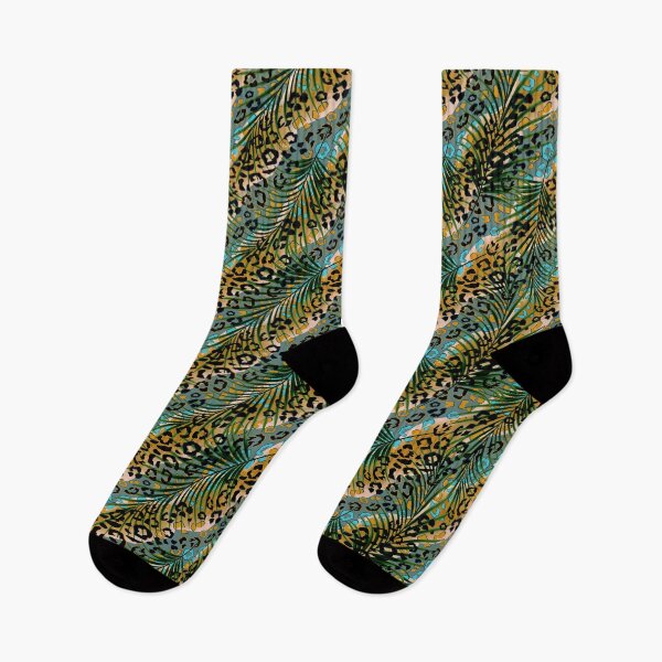 Item preview, Palm leaves on a leopard background.  designed and sold by marinaklykva.