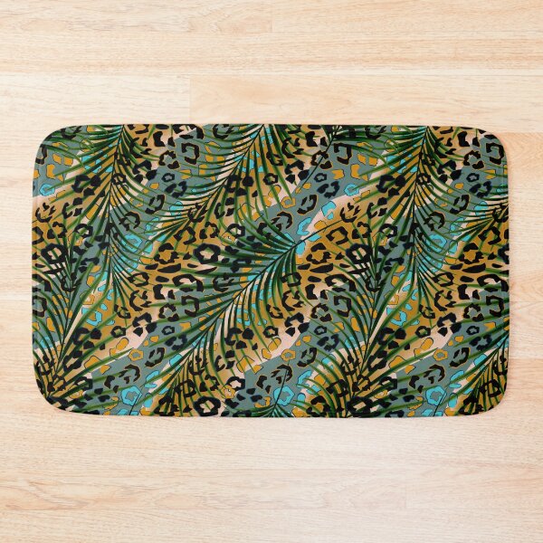 Item preview, Palm leaves on a leopard background.  designed and sold by marinaklykva.