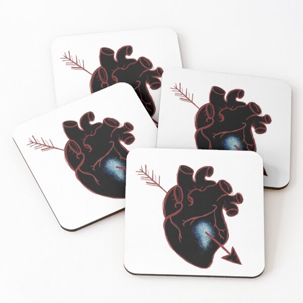 Item preview, Anti-Hero Inspired pierced glitter heart designed and sold by CryptidPixieArt.