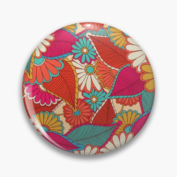 Item preview, red floral pattern designed and sold by obinsuma.