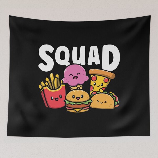 Item preview, Junk Food Squad Cute Funny Fast Food Lover Foodie designed and sold by MintedFresh.