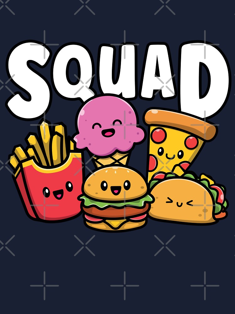Junk Food Squad Cute Funny Fast Food Lover Foodie