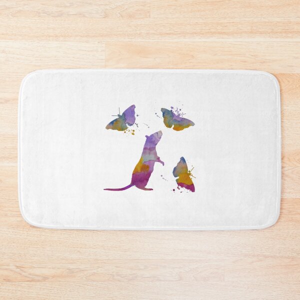 Item preview, Rat Art, Rats Butterfly Art, Rats And Butterflies designed and sold by BittenByErmines.