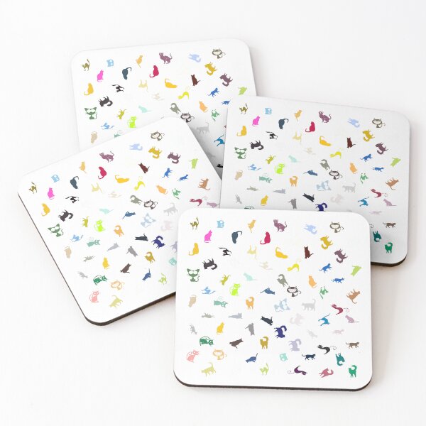 Item preview, Abstract Multi Color Cat Pattern designed and sold by Pixel4Art.
