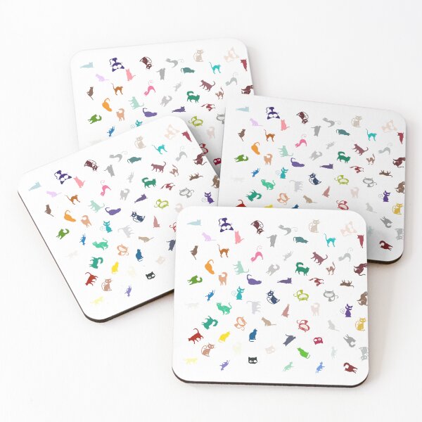 Item preview, Abstract Multi Color Cat Pattern designed and sold by Pixel4Art.