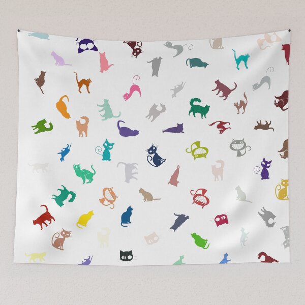 Item preview, Abstract Multi Color Cat Pattern designed and sold by Pixel4Art.