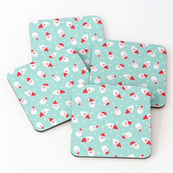 Item preview, Novelty santa heads print designed and sold by Cheekyleopard.