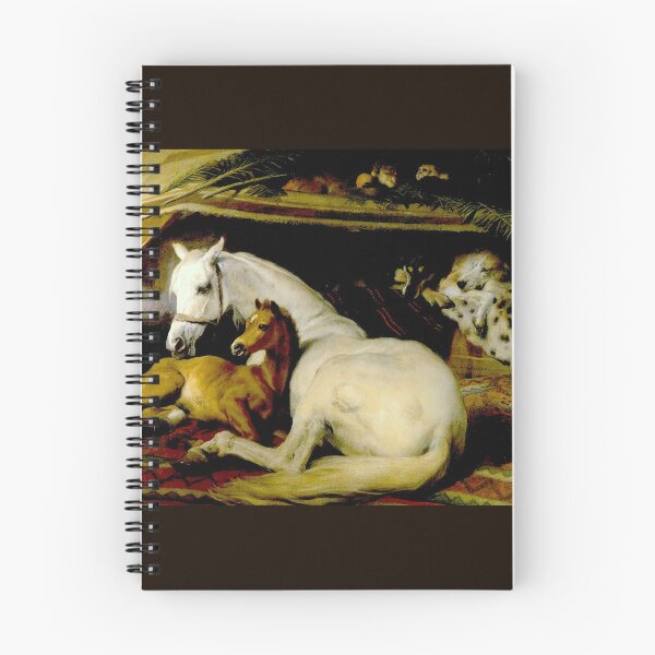 Item preview, THE ARAB TENT : Vintage 1866 Edwin Landseer Mare and Foal Print designed and sold by posterbobs.