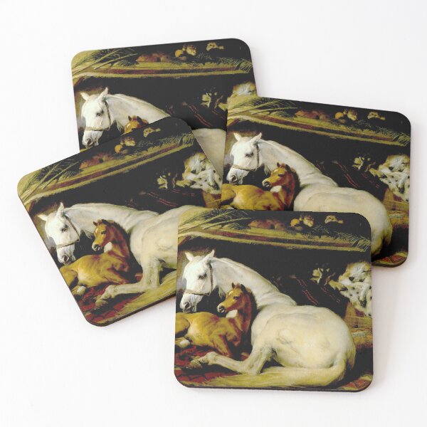 Item preview, THE ARAB TENT : Vintage 1866 Edwin Landseer Mare and Foal Print designed and sold by posterbobs.
