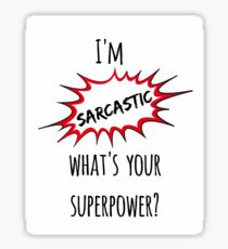 Sarcasm Sticker