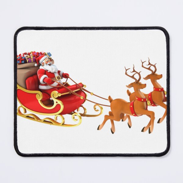 Item preview, Santa Claus with Reindeer designed and sold by Creations-by-AD.