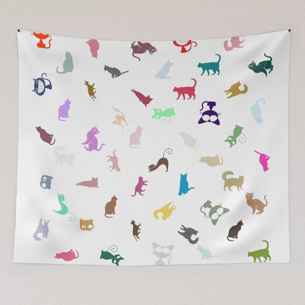 Item preview, Abstract Multi Color Cat Pattern designed and sold by Pixel4Art.