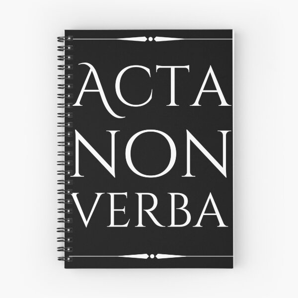 Item preview, ACTA NON VERBA (Deeds Not Words) designed and sold by Glashu.