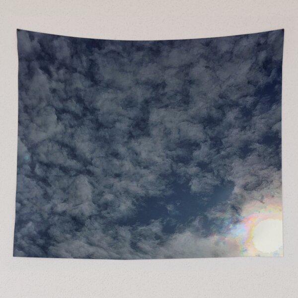 Item preview, The Sun Shining Through Shaggy Clouds in a Bright Blue Sky designed and sold by Ric1926.