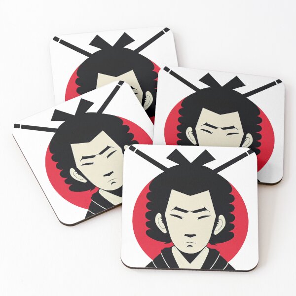 Item preview, Funny Samurai Warior design inspired by Anime Cartoon Style designed and sold by KOTOdesign.