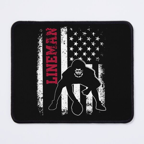 Item preview, American Football Lineman Offensive Player Vintage US Flag designed and sold by Get A Wear  Shop.