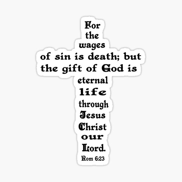 Item preview, ROMANS 6:23  cross designed and sold by Calgacus.