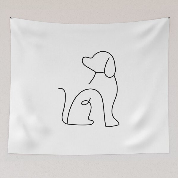 Item preview, drawing dog designed and sold by assiya-fashion.