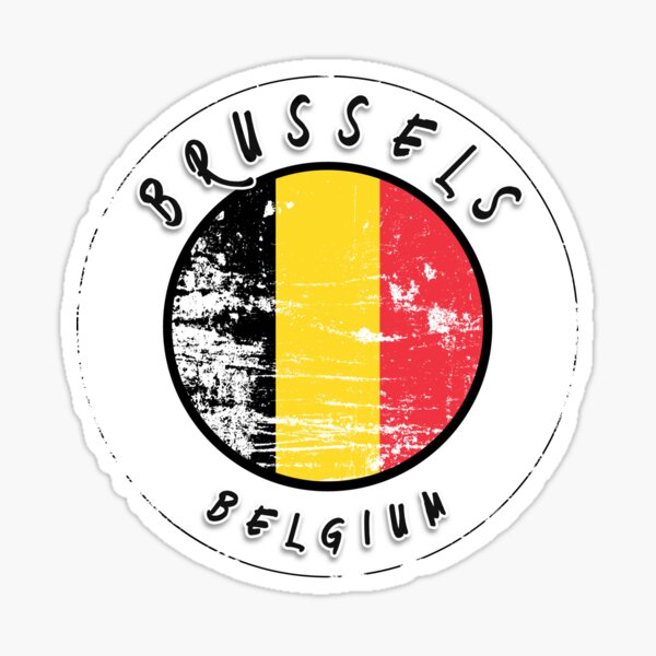 Aperçu de l'œuvre Bruxelles Belgique Vintage créée et vendue par TravelPenguin.