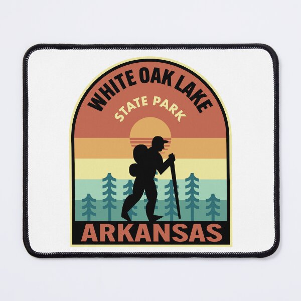 Item preview, White Oak Lake State Park Arkansas Retro Hiking designed and sold by HalpinDesign.