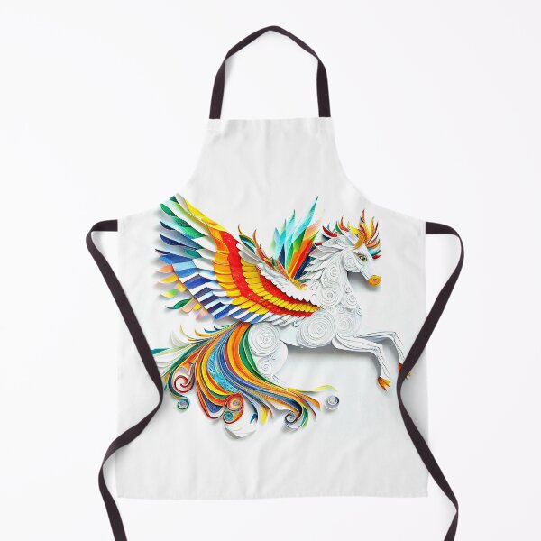 Artikelvorschau, Regenbogen-Papier-Pegasus-Einhorn entworfen und verkauft von Wsgreen.