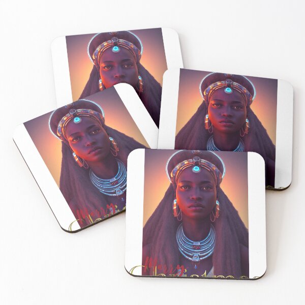 Item preview, Merry Christmas African Angel  designed and sold by SurrealeyeSEA.