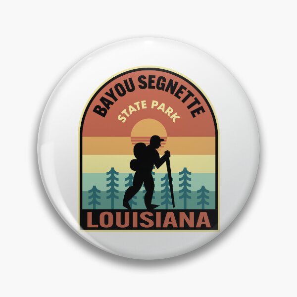 Item preview, Bayou Segnette State Park Louisiana Retro Hiking designed and sold by HalpinDesign.