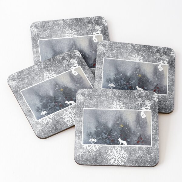 Item preview, Watercolor painting Christmas night designed and sold by KatasArt.