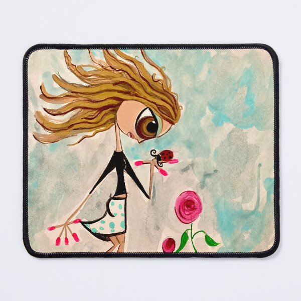 Item preview, dreaming of ladybugs and black birds designed and sold by juliet-paints.