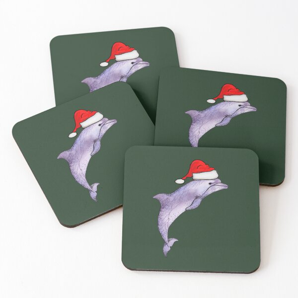 Item preview, Dolphin Christmas Santa designed and sold by TipTopTapo.